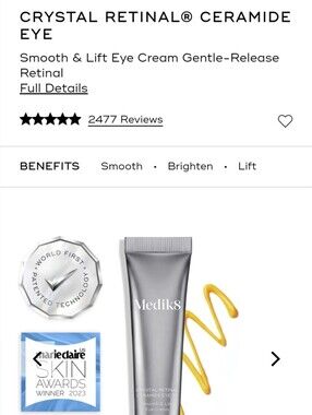 Medik8 Crystal Retinal Ceramide Eye 10 Cream